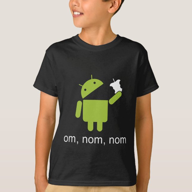 Camiseta android > maçã (camisa escura) (Frente)