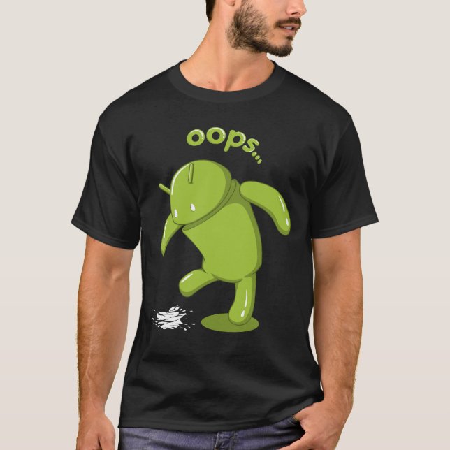 Camiseta Android Oops 2 (Frente)