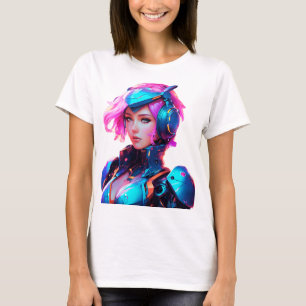 Camiseta Android Techno Space Girl