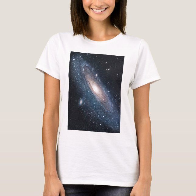 Camiseta andromeda galáxia Via Látea cosmos universo (Frente)