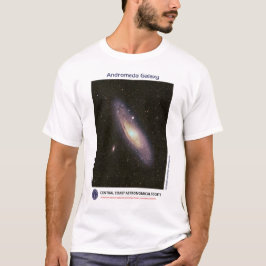 Camiseta Andrômeda Galaxy por Lee Coombs Front Tee