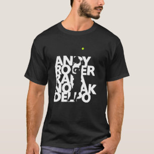 Camiseta Andy Roger Rafael Novak Delpo Tênis Legends Tenni