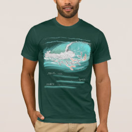 Camiseta Andy soletrado por aminoácidos, cor escura Tee