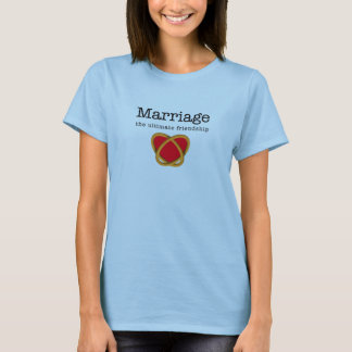 Camiseta Anéis do coração do casamento