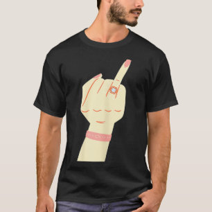 Camiseta Anel de Diamante para Mulheres Festa de Despedida