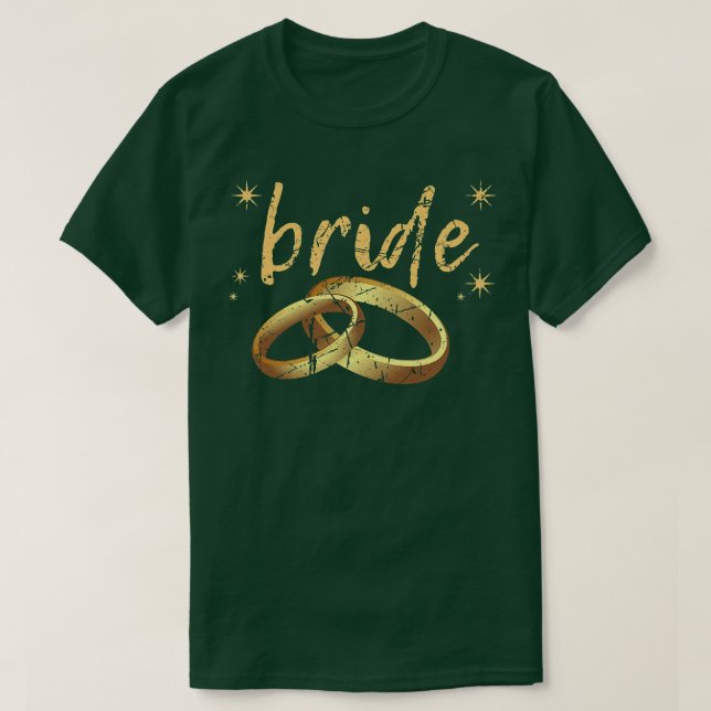 Camiseta Anel de Noiva Para Mulheres Festa de Solteira (Frente do Design)
