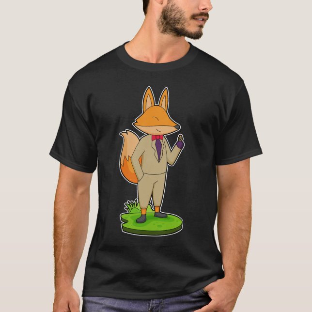 Camiseta Anel de Noivado com Raposa Casamento (Frente)