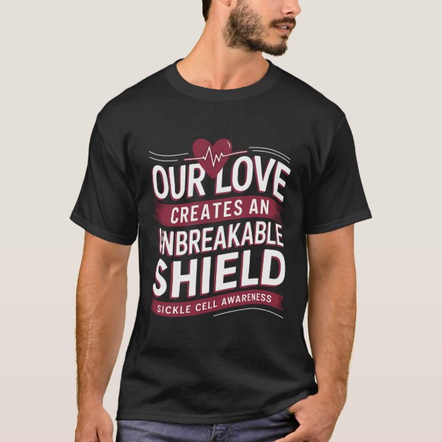 Camiseta Anel de proteção inseparável Mês de consciência fa (Frente)