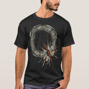 Camiseta Anel Gráfico Mordida de Volta com Distúrbios