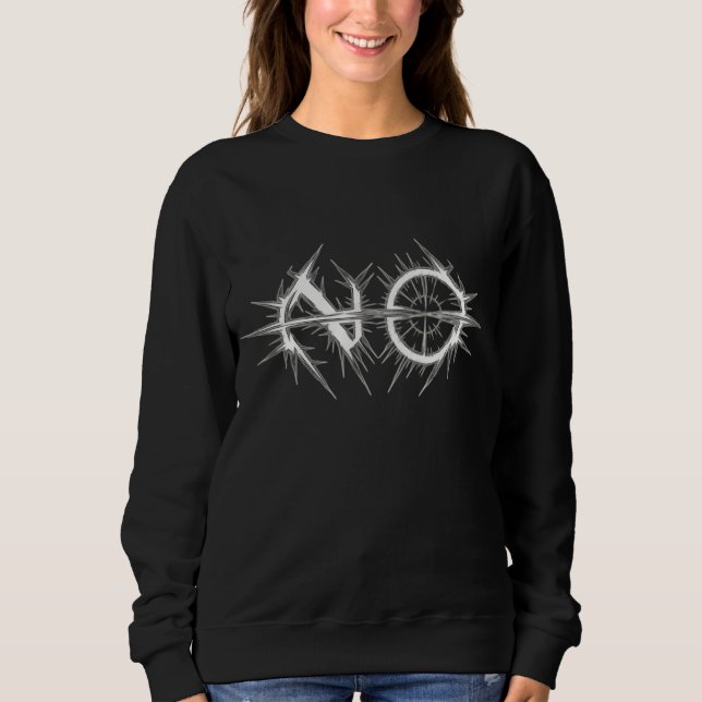 Camiseta Anel "NO" com Pontas e Barra (Frente)