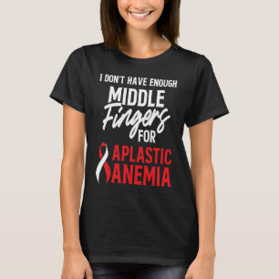 Camiseta Anemia aplástica Sobrevivência Anêmica Guerreiro 2