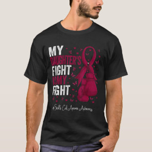 Camiseta Anemia das Células Falciformes da Filha Burgundia