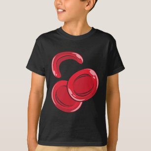 Camiseta Anemia das Células Falsiformes do Sangue Vermelho