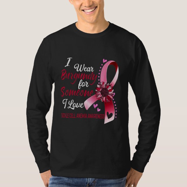 Camiseta Anemia das Células Falsiformes Sensibilização Eu V (Frente)