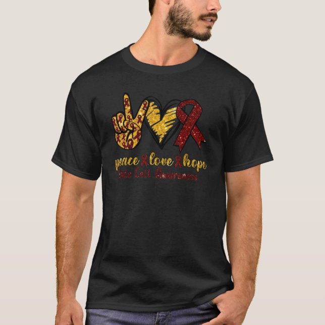 Camiseta Anemia de Células Falsiformes Consciência Paz Espe (Frente)