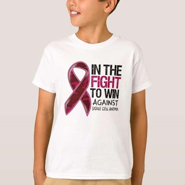 Camiseta Anemia Falciforme - Lutar Para Vencer (Frente)