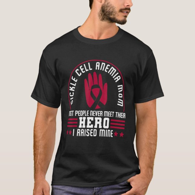 Camiseta Anemia falciforme Mãe Herói (Frente)