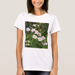 Camiseta Anêmonas cor-de-rosa