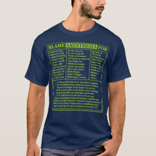 Camiseta Anestesia Culpada Medicina Engraçada Novamente Hum