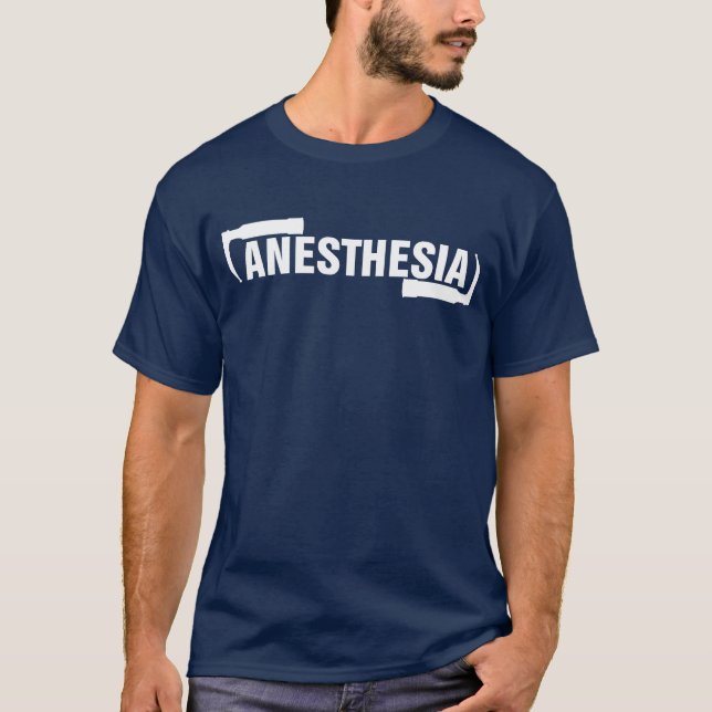 Camiseta Anestesia escura (Frente)