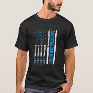 Camiseta Anestesiologista Flag Enfermeira Anestesio