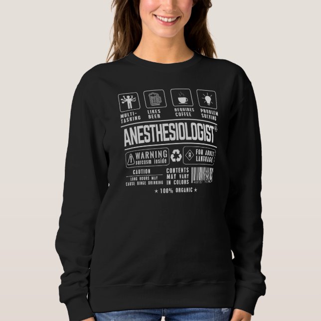 Camiseta Anestesiologista Multitarefa do Problema do Café d (Frente)