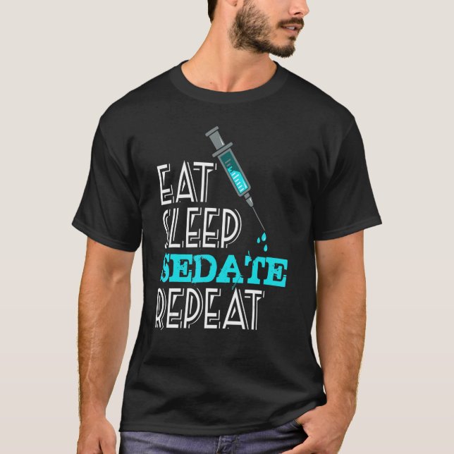 Camiseta   Anesthesiologist   Eat Sleep Repeat Anesthesia (Frente)