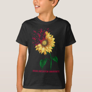 Camiseta Aneurisma cerebral Sensibilização Girassol