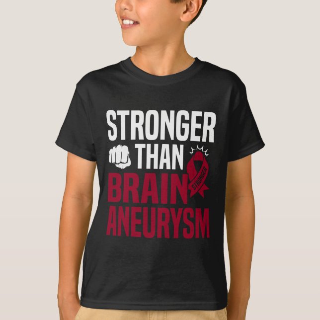 Camiseta Aneurisma Sensibilização Burgundy (Frente)