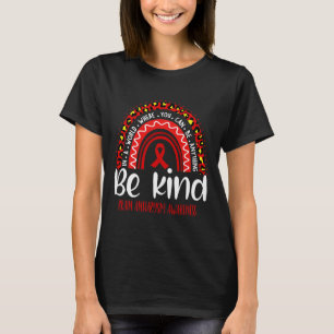 Camiseta Aneurisma Sensibilização Leopard Rainbow Escolha a