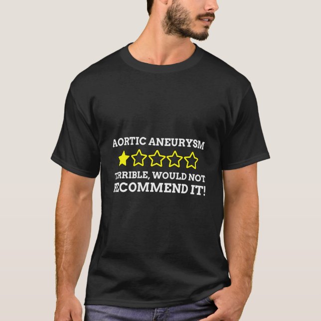 Camiseta Aneurismo Aórtico Engraçado (Frente)