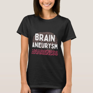 Camiseta Aneurismo cerebral Sensibilização Borgonha Aneuris