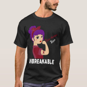 Camiseta Aneurysm Warrior Burgundy Ribbon