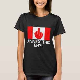Camiseta Anexe Isso Eh! Bandeira Divertida do Canadá para A