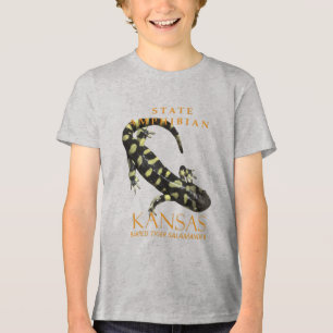 Camiseta Anfíbio do Território do Kansas O Salamandra Listr