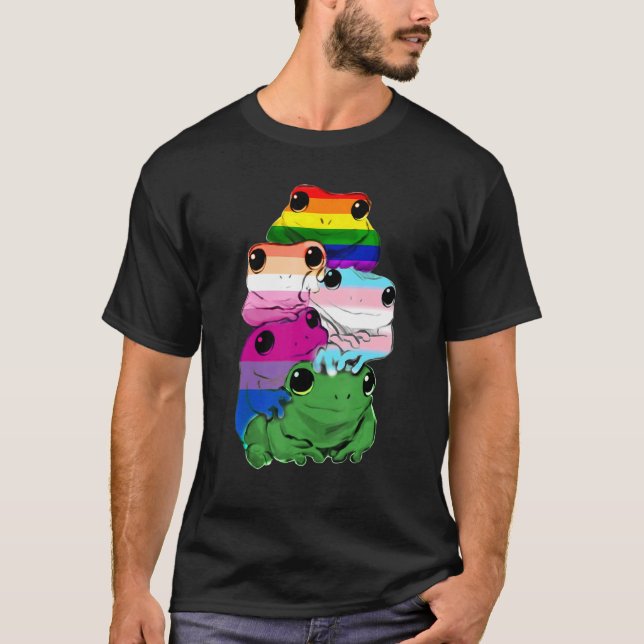 Camiseta Anfíbios Sapos Lgbt Orgulho gay (Frente)