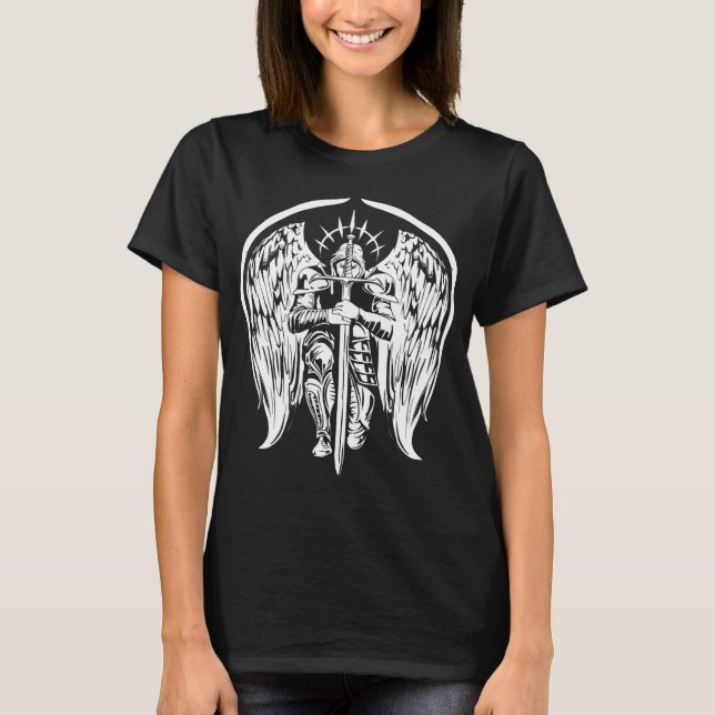 Camiseta Angel Archangel Michael Warrior Gift (Frente)