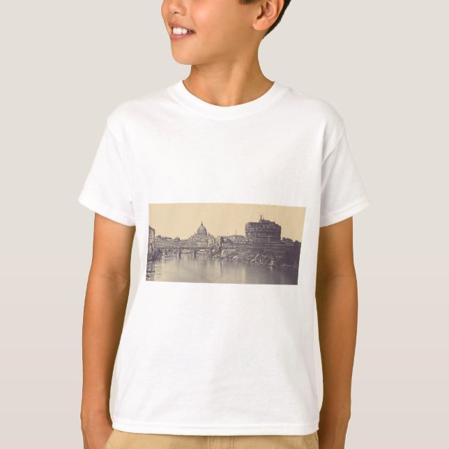 Camiseta Angel Castle e Vaticano dome (Frente)