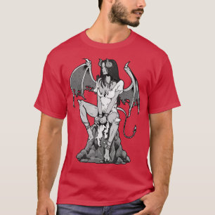 Camiseta Angel Devil Satã Gótico Grunge Demon Gothan Mulher