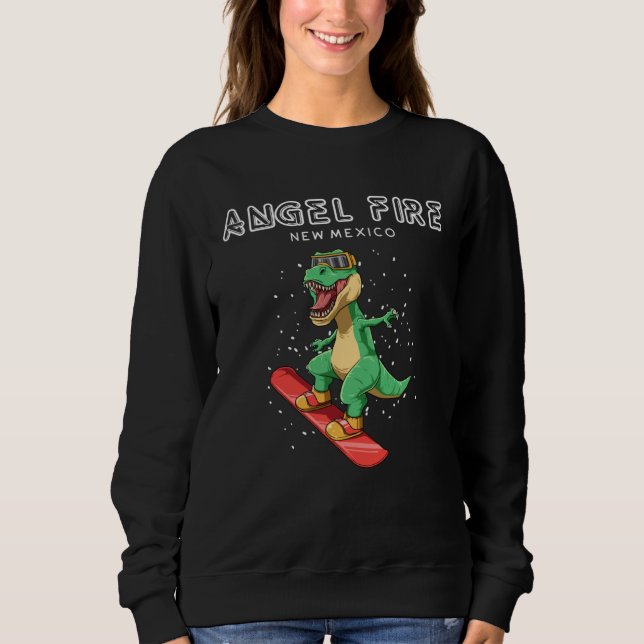 Camiseta Angel Fire New Mexico  Rex Snowboard (Frente)