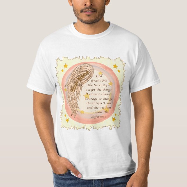 Camiseta Angel Serenity Prayer  (Frente)