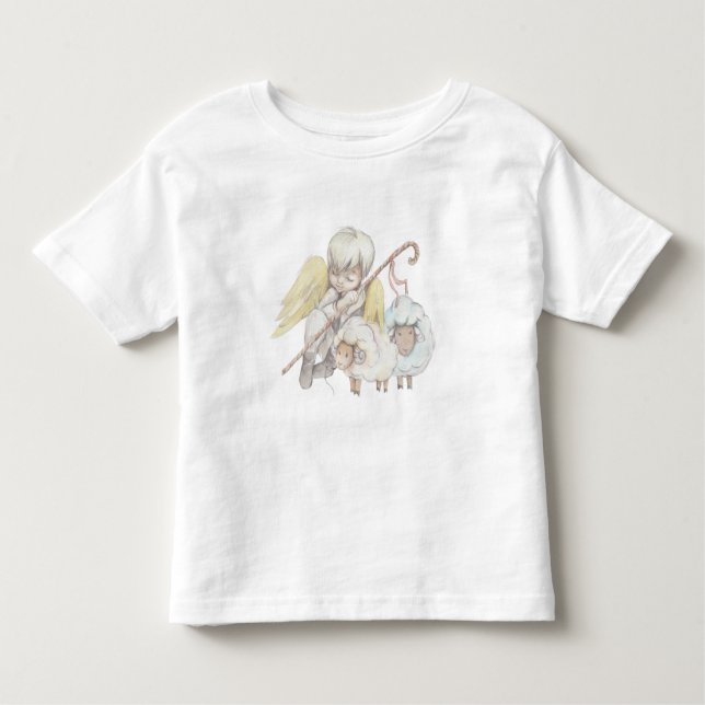 Camiseta Angel Shepherd com Lambs Pastoral (Frente)
