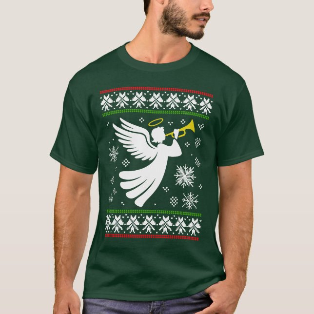 CAMISETA ANGEL UGLY XMAS SWEATER CHRISTMAS (Frente)