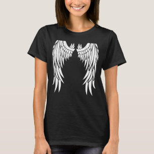 Camiseta Angel Wings em suas costas - Legal Fantasia Celest