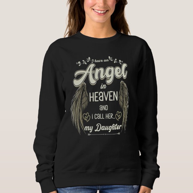 Camiseta Angel Wings Heaven Daughter Funeral Memorial (Frente)