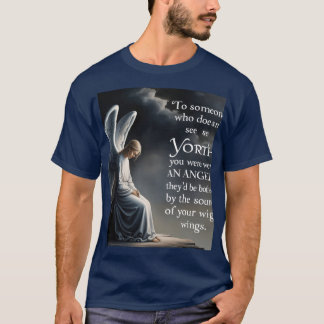 Camiseta * "Angel Wings of Worth - Inspirational Quote Art"