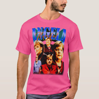 Camiseta Angela Merkel Estilo Vintage