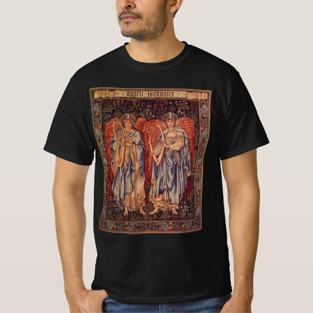 Camiseta Angeli Laudantes por Sir Edward Coley Burne Jones (Frente)