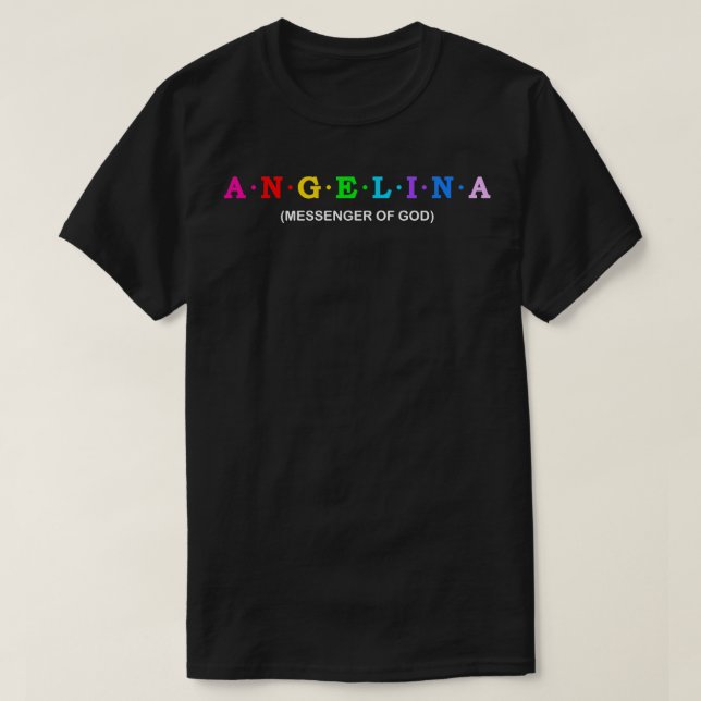 Camiseta Angelina Messenger de Deus 1 (Frente do Design)