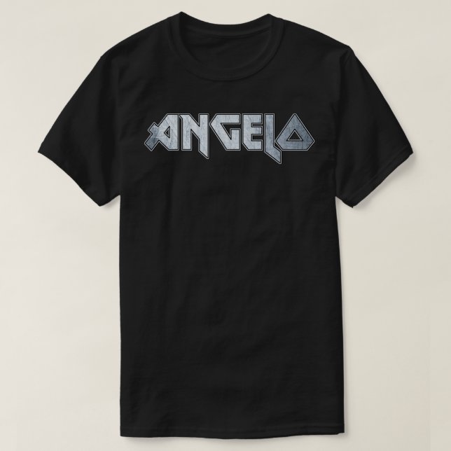 Camiseta Ângelo de metal pesado (Frente do Design)